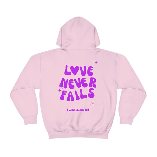 "Love Never Fails" Unisex Hoodie