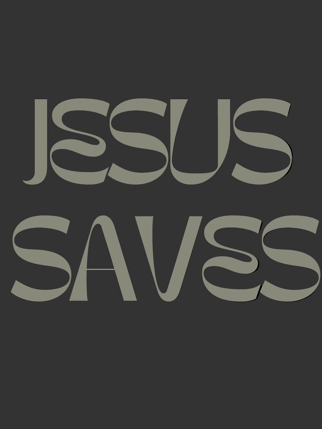 "JESUS SAVES" Essential Heavyweight Hoodie